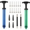 2 Pack Ball Pump Set with 12 Needles, 4 Nozzle, 2 Extension Hose
