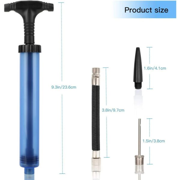 2 Pack Ball Pump Set with 12 Needles, 4 Nozzle, 2 Extension Hose - Image 2